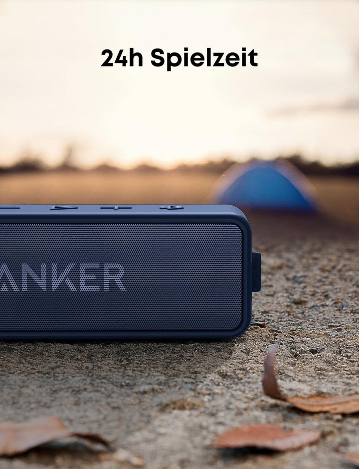 soundcore Anker 2 Bluetooth Lautsprecher, Fantastischer Sound, Enormer Bass mit Dualen Bass-Treibern