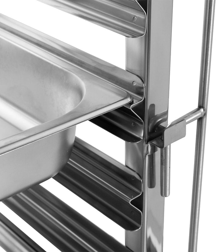 GastroHero Regalwagen ECO 15 Etagen EN 40x60 Tablettwagen Edelstahl Transportwagen Gastronomie Gross