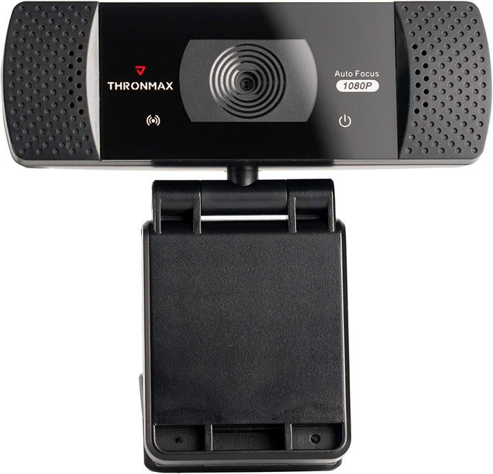 THRONMAX Stream GO X1 PRO 1080P Full HD Webcam with Auto Focus, Built-In Noise-Reducing Dual Microph