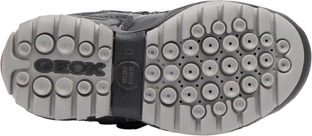 Geox Jungen J New Savage Boy B A Sneaker 34 EU Black Petrol, 34 EU Black Petrol