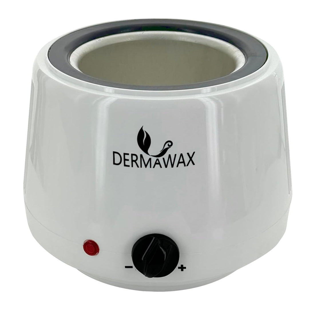 Dermawax Profi Waxing Set zur Haarentfernung 1000 ml Wachswärmer Made in Spanien 1 kg Azulen Wachspe