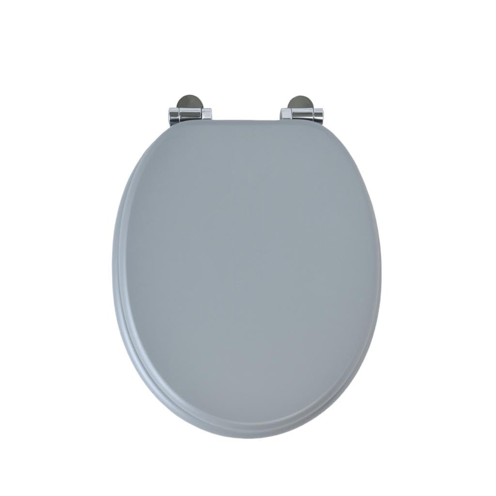 SAINOS MDF-Toilettensitz mit Soft-Close-Mechanismus, O-förmiger Toilettensitz mit verstellbaren Scha