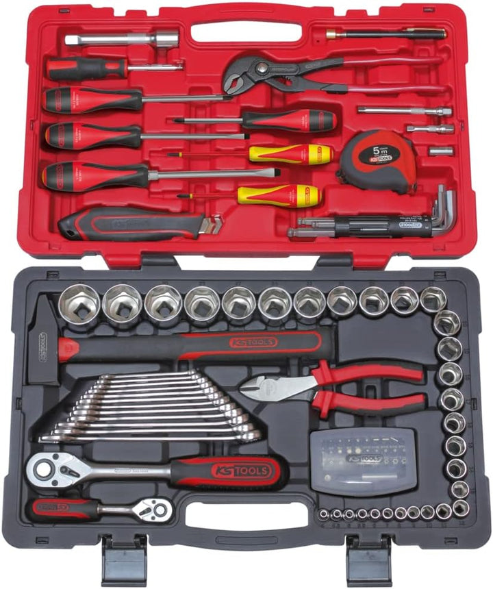 'KS Tools 922.0701 Coffret de 100 Pièces de DOUILLES/Zubehör Ultimate 1/4 – 1/2 " 101 pièces, 101 pi
