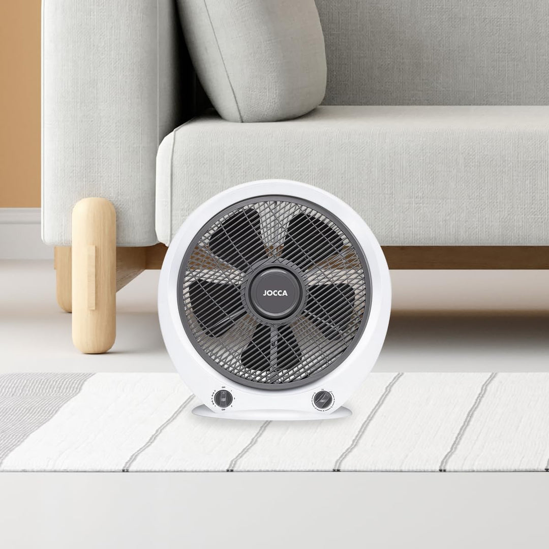 Jocca – Tragbarer Boden- oder Tischventilator | 5 Klingen | 3 Geschwindigkeiten | Automatische Absch