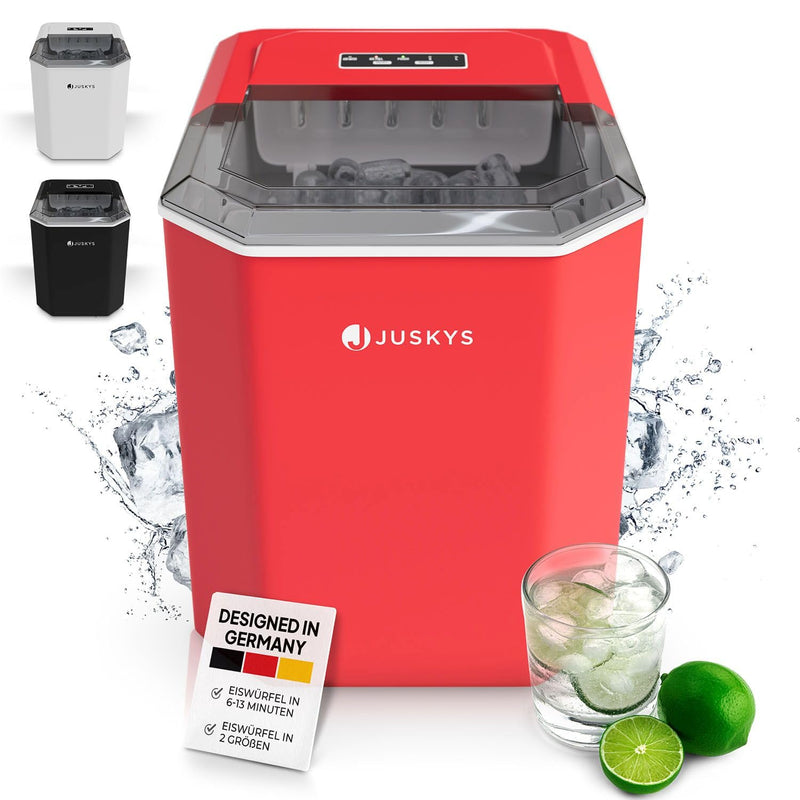 Juskys Eiswürfelmaschine IceOracle - Cocktail Eiswürfel in 6-13 min - Mini Eiswürfelbereiter für 12