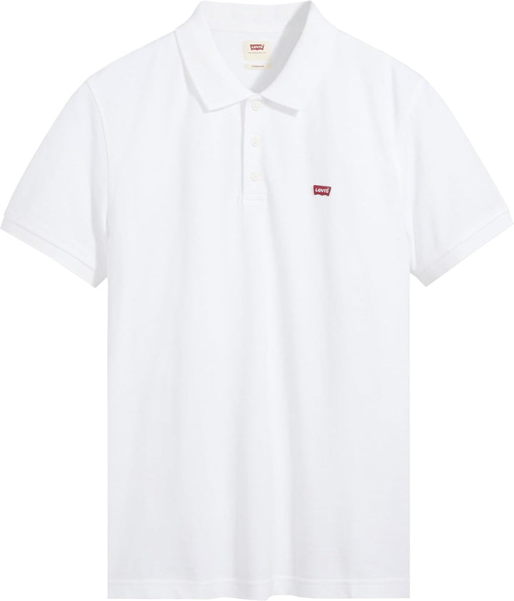 Levi's Herren Housemark Polo Chesthit Logo T-Shirt XL Weiss (White +), XL Weiss (White +)