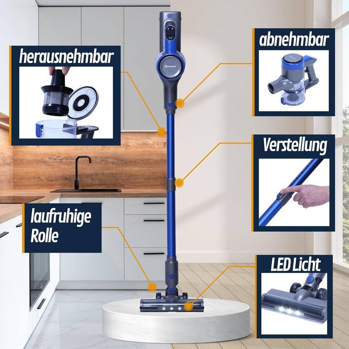 Akku Staubsauger VARIO150, 3in1 Handstaubsauger mit 360.000 Liter/Akkuladung, sehr leicht &amp; kompakt,