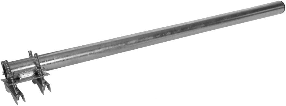 A.S.Sat 38280 feuerverzinkter Stahl Mastverlängerung (80 cm, 38 mm)