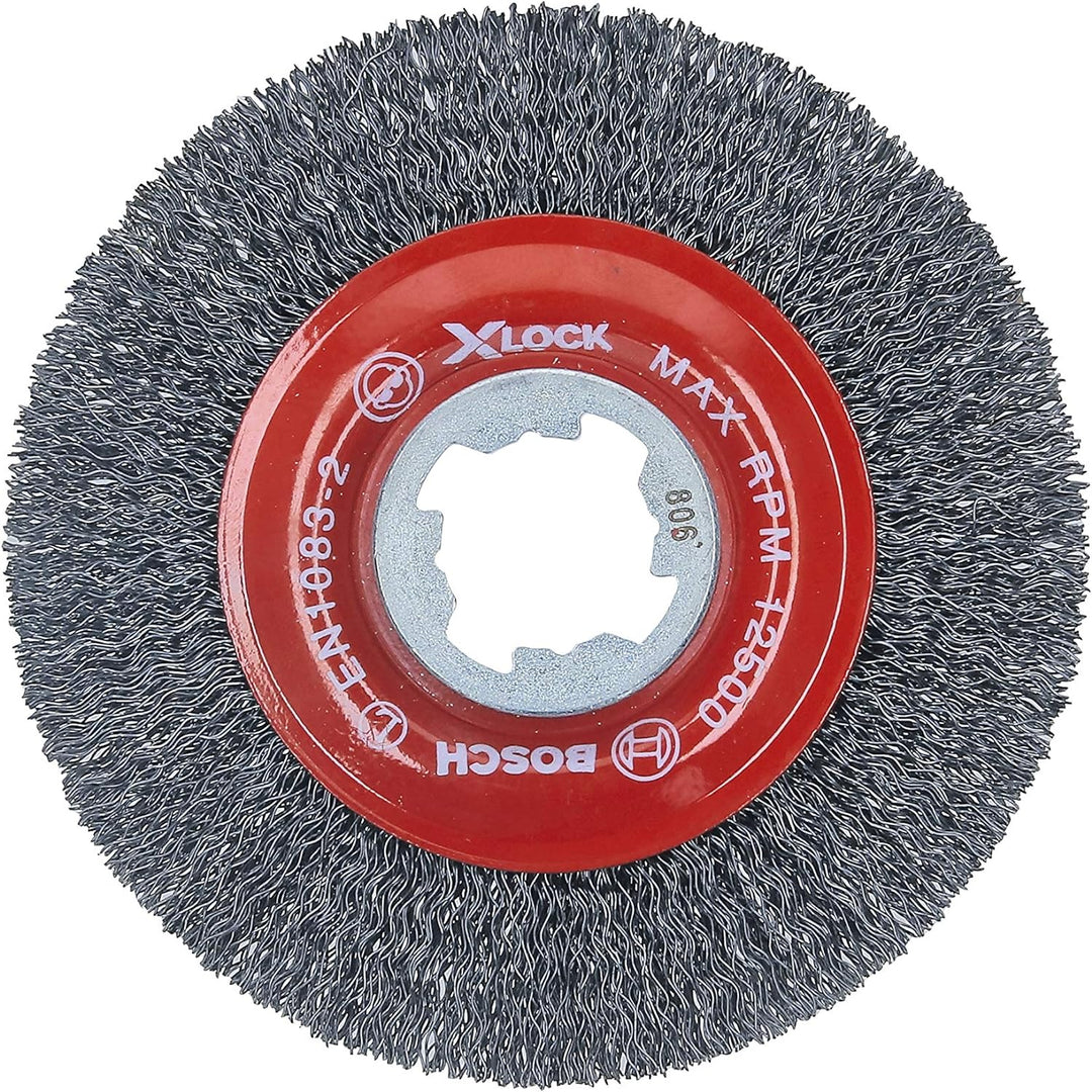 Bosch WBX418 10,4 cm Raddurchmesser X-LOCK Dorn gehärteter Stahl gepresst Draht Rad 4-1/2 In. Karbon