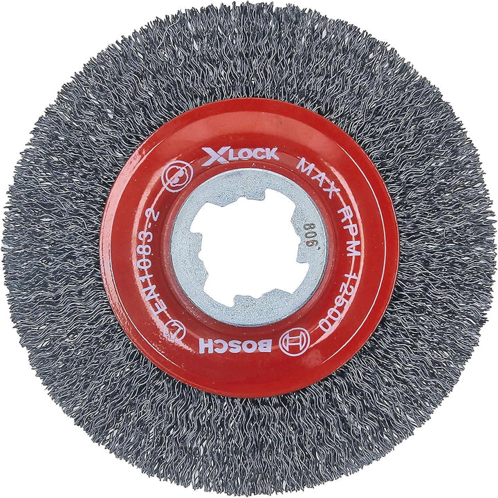 Bosch WBX418 10,4 cm Raddurchmesser X-LOCK Dorn gehärteter Stahl gepresst Draht Rad 4-1/2 In. Karbon