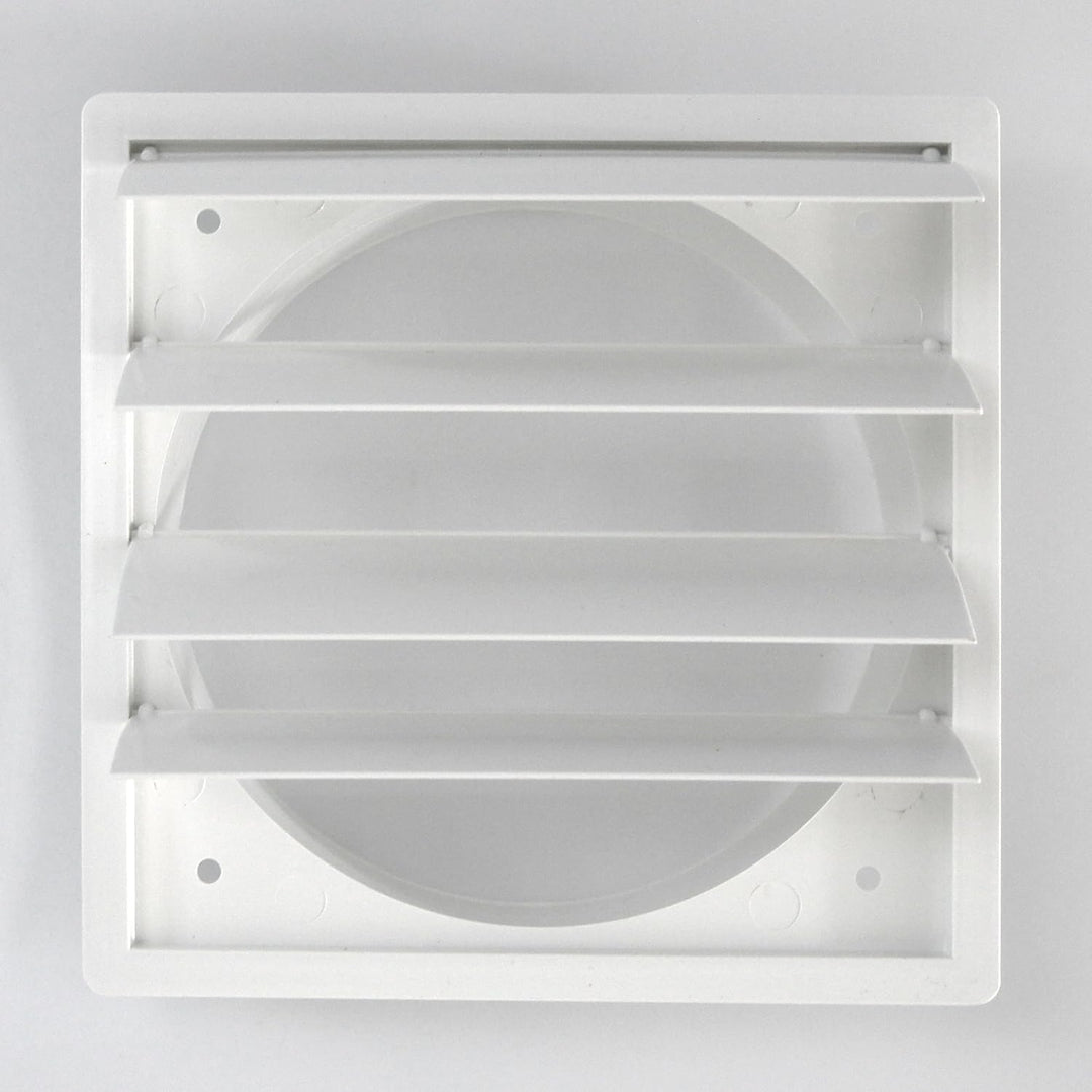 calimaero® VK Lüftungsgitter 125mm bewegliche Lamellen schliesst selbsttätig/witterungsbeständig (UV