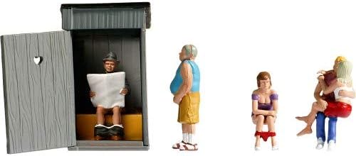 NOCH® Klogeschichten, handkolorierte Miniaturfiguren für Spur H0, Modellbau und Dioramen