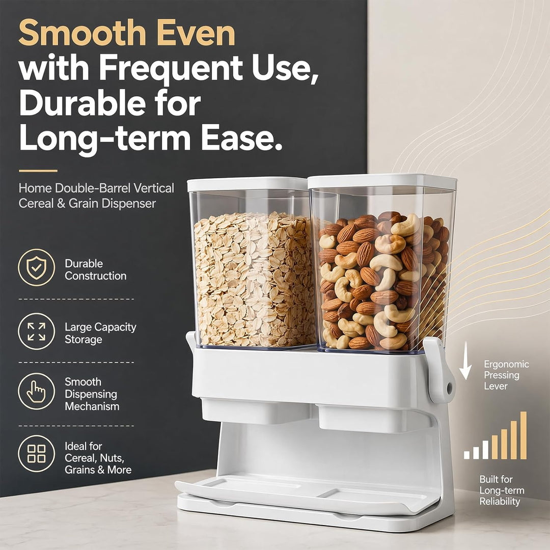 Müslispender, Cereal Dispenser Countertop 6L Grosse luftdichte Müsli-Speicherkisten, Cornflakes Spen