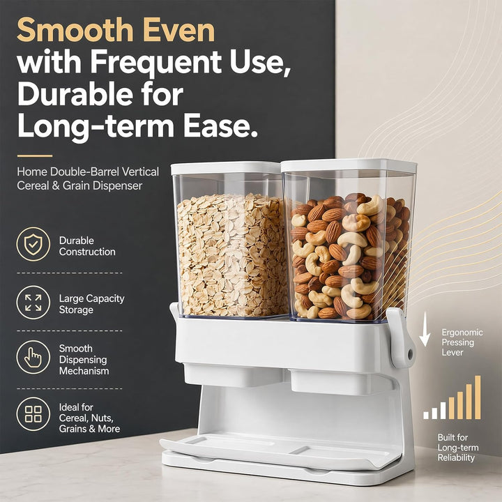 Müslispender, Cereal Dispenser Countertop 6L Grosse luftdichte Müsli-Speicherkisten, Cornflakes Spen