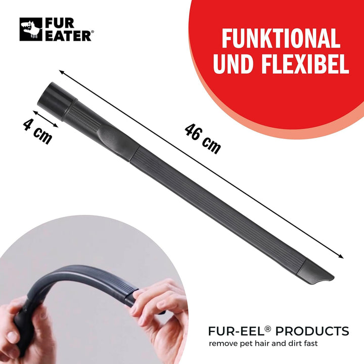 FUR-EEL Flexi-Soft Flexibel Fugendüse Staubsaugeraufsatz 46cm lange, Flachdüse Verlängerung Düse Zub