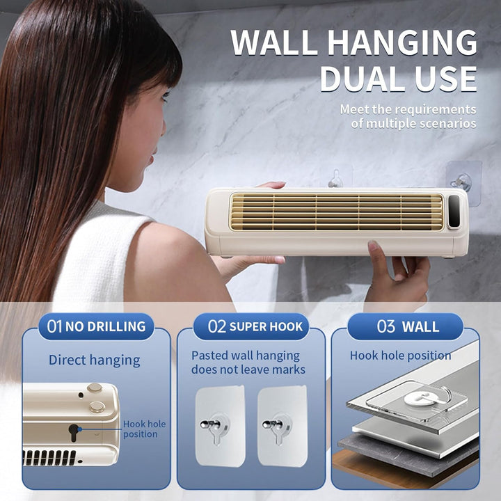 XLSBZ Outfany Cooling Ace,Tragbare Klimaanlage Tischventilator Leise USB Wiederaufladbare Mini Mobil