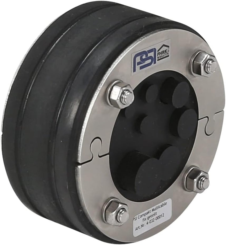 PSI Ringraumdichtung DN 100 mm Multicable ; Mehrfach-Kabeldurchführung für 7 Kabel/Rohre 8/2x10/12/1