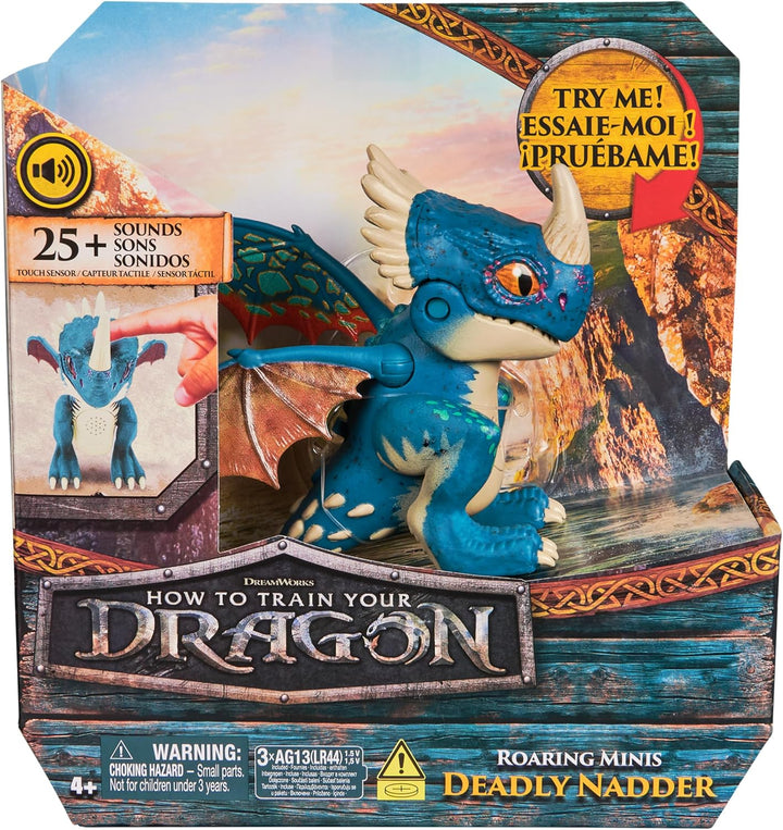 Dreamworks How to Train your Dragon, Interaktiver Mini-Drache Sturmpfeil, Figur mit Soundeffekten, S
