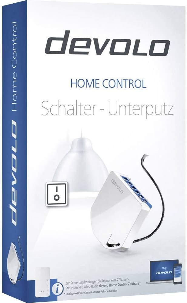 devolo Smart Home, Home Control Schalter Unterputz ,Funk Schalter, Lichtschalter Unterputz, Z-Wave H