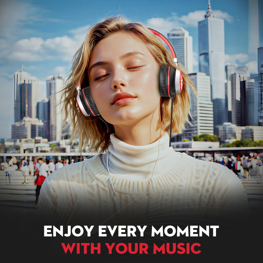 USB-C Kopfhörer mit Mikrofon und Lautstärkeregler, Over Ear Stereo Headsets für iPhone 15, 16 Pro, k