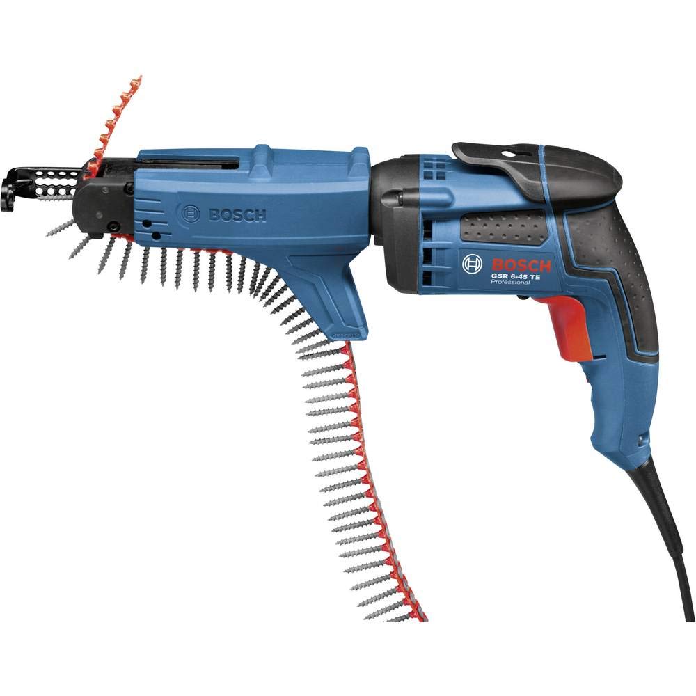 Bosch Professional GSR 6-45 TE + MA 55, 701 W Nennaufnahmeleistung, 6,0 mm Bohrschrauben-Ø, 12 Nm Dr