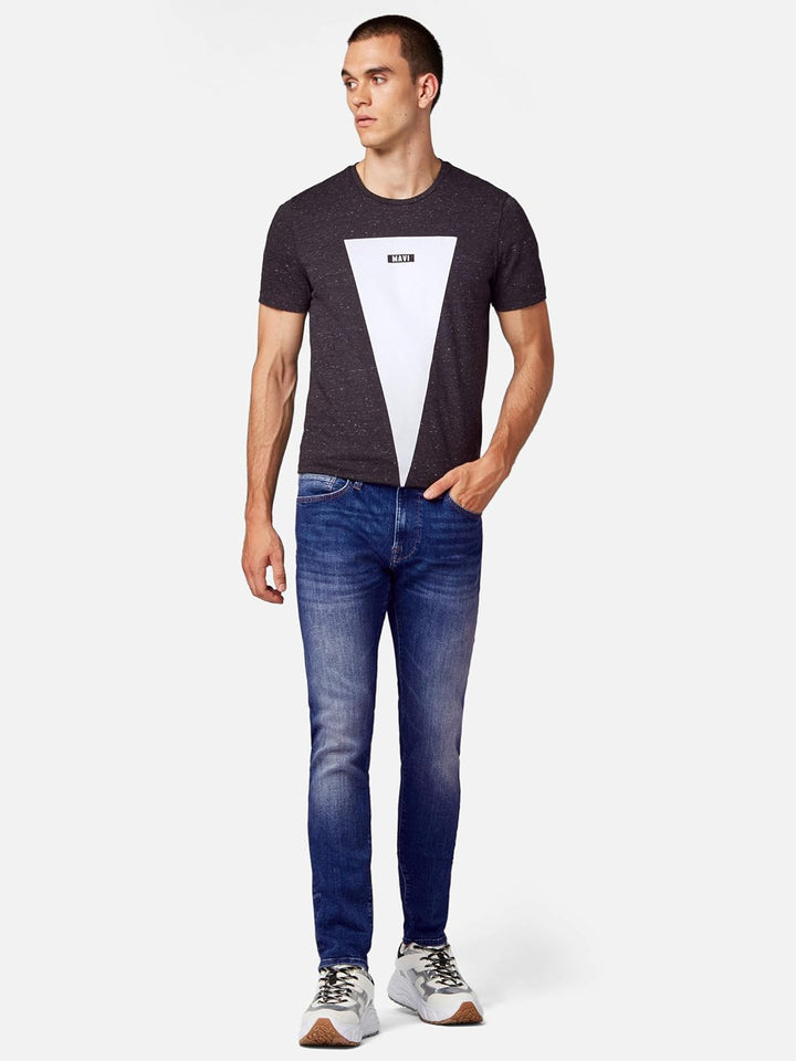 Mavi Herren James Skinny Jeans, per Pack Blau (Mid Brushed Ultra Move 29324), W28/L32 (Herstellergrö