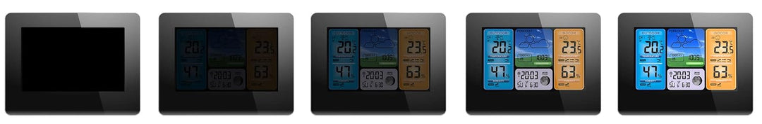 BERDSEN Wetterstation mit Display BD-902 Aussen- und Innentemperaturmessung Snooze-Alarmfunktionen B