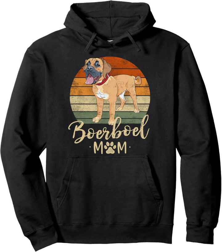 Boerboel Mutter Retro Sunset Boerboel Lover Geschenke Hund Mama Pullover Hoodie