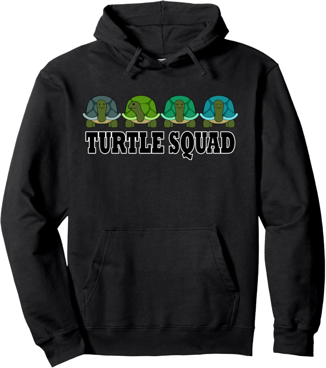 Turtle Squad lustiges Schildkröten Team Pullover Hoodie