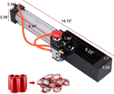 Pneumatischer Dosenbrecher Heavy Duty, Can Smasher Crusher für Recycling, Druckluftzylinder-Dosen- u