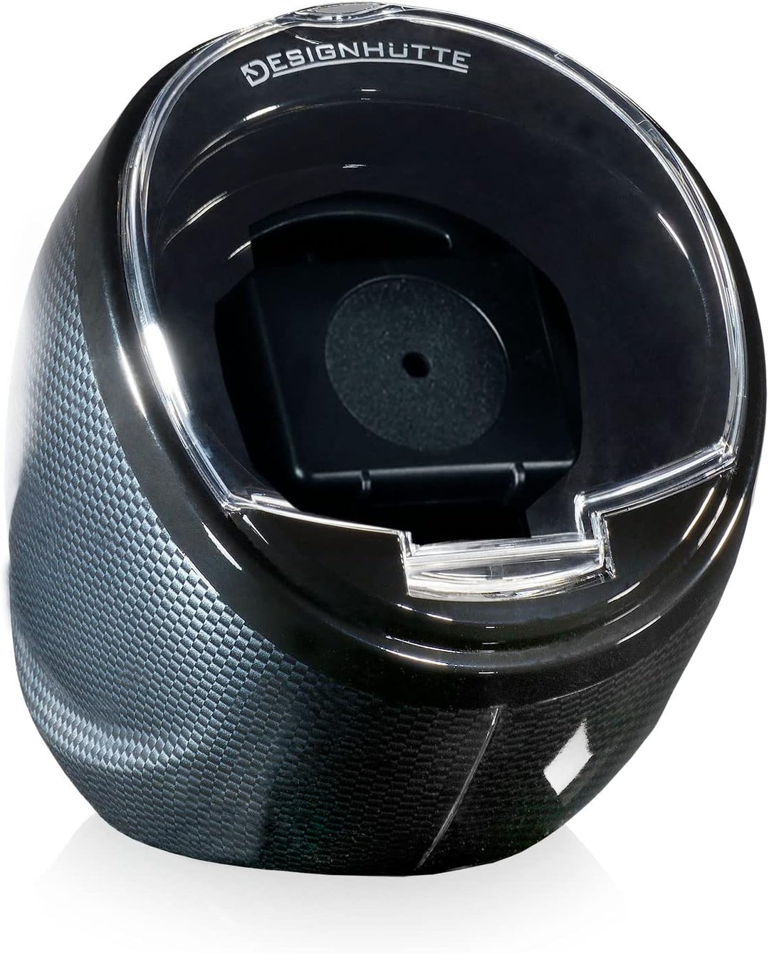 DESIGNHÜTTE® Uhrenbeweger Optimus 2.0 Carbon für 1 Automatikuhr mit LED Beleuchtung
