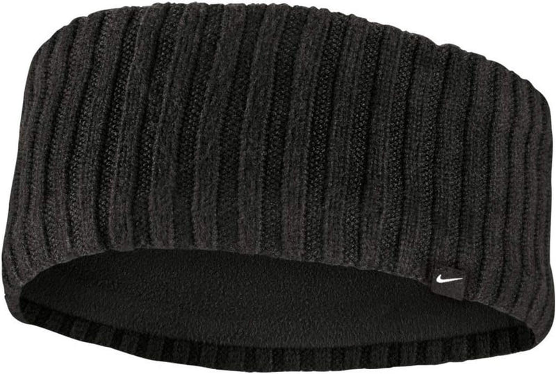 Nike Unisex – Erwachsene Knit Wide Stirnband Einheitsgrösse black/silver, Einheitsgrösse black/silve