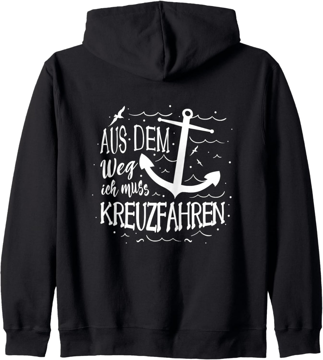 Kreuzfahren Urlaub Schiff Anker Kapitän Lustiges Kreuzfahrt Kapuzenjacke