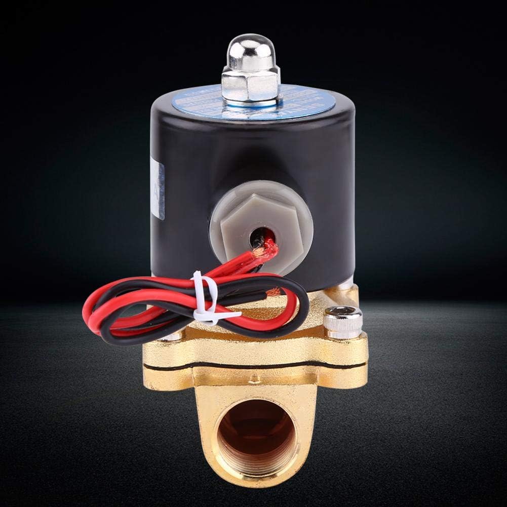 DC 12V Magnetventil für Wasser, Luft, Kraftstoff, Gas, 1/2 "normal geschlossenes Elektromagnetventil