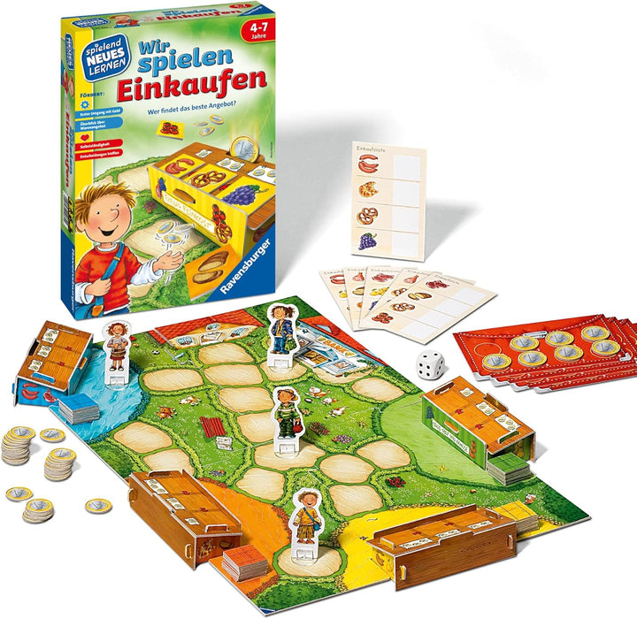 Ravensburger 24985 - Wir Spielen Einkaufen - Spielen und Lernen für Kinder, Lernspiel für Kinder ab