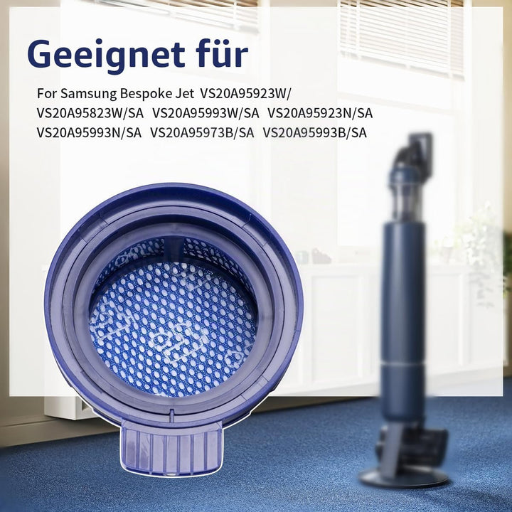 YanBan 4 Stück Ersatz-HEPA-Filter, kompatibel mit Samsung Bespoke Jet VS20A958FWN, VS20A95923B/AA St