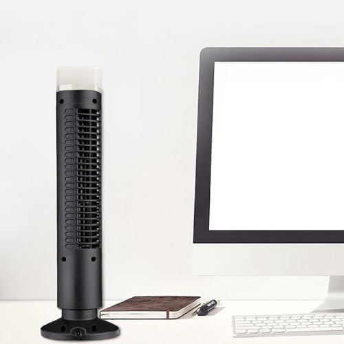 TOPINCN Turmventilator für Schlafzimmer, Flügelloser Turmventilator, Leiser Desktop-Standventilator,