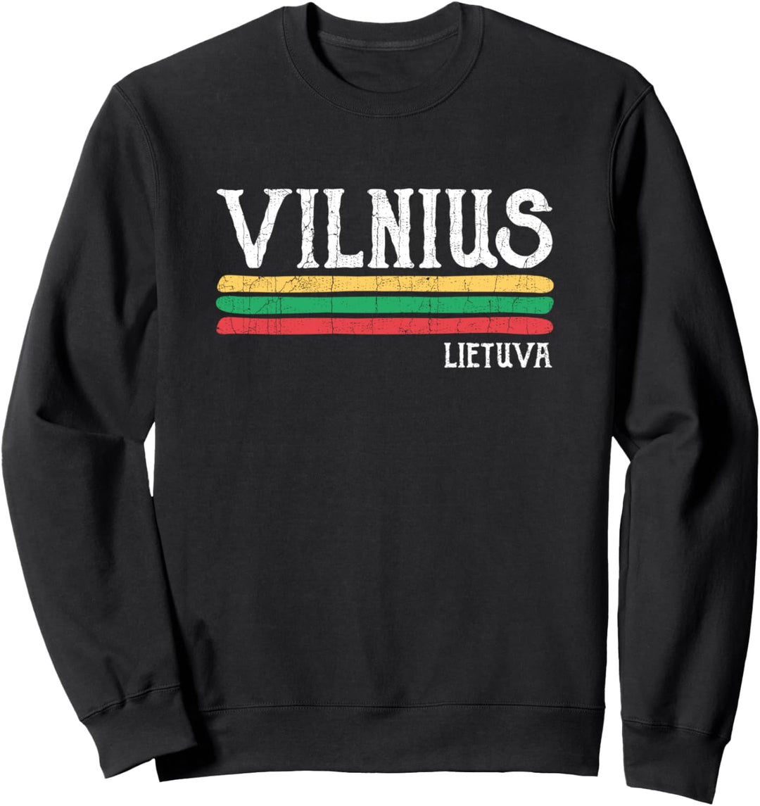 Vintage Vilnius Litauen Litauisch Sweatshirt