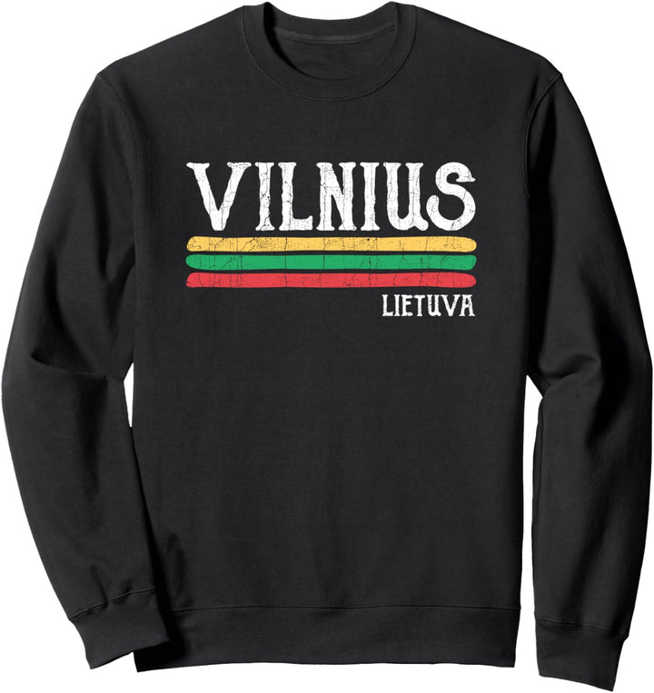 Vintage Vilnius Litauen Litauisch Sweatshirt