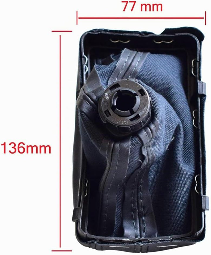 Hacreyatu Automatisch Leder Auto Schaltknauf Stick Gaiter Boot Frame Kit für A-udi A4 B8 A5 Q5 (Nero