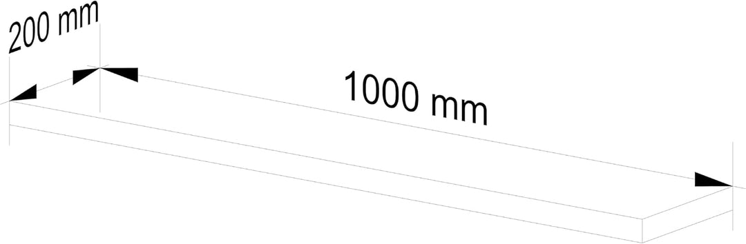 AKORD Wandregal PS-5 100 cm | Bücherregal Spielzeug Blumen Dekorationen | für Wohnzimmer Schlafzimme