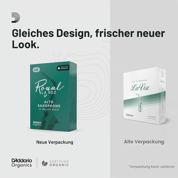 La Voz Blätter für Altsaxophon Stärke Medium (10 Stück) Alto Medium, Alto Medium