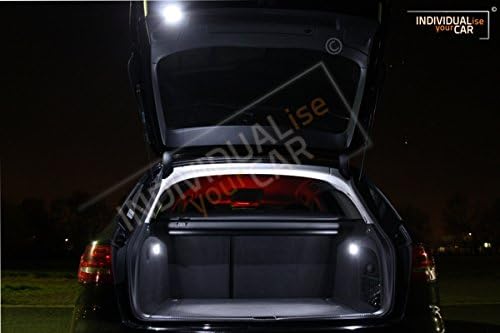 INDIVIDUALise your CAR Innenraumbeleuchtung SET für A4 B8 Avant (Pure-White) Reinweiss, Pure-White