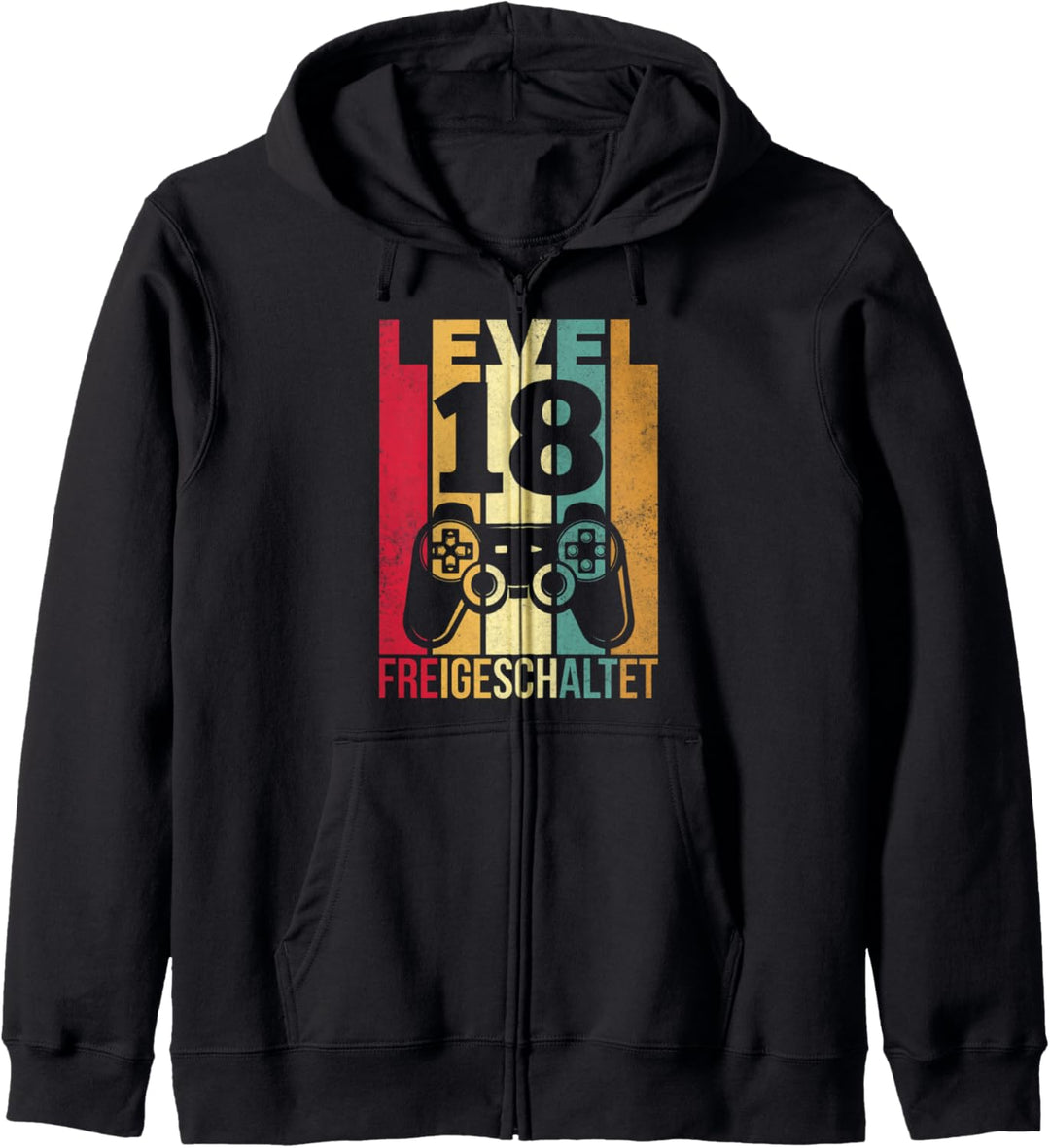 Level 18ter Geburtstag Junge Gamer Jungen 18er 18 Geburtstag Kapuzenjacke