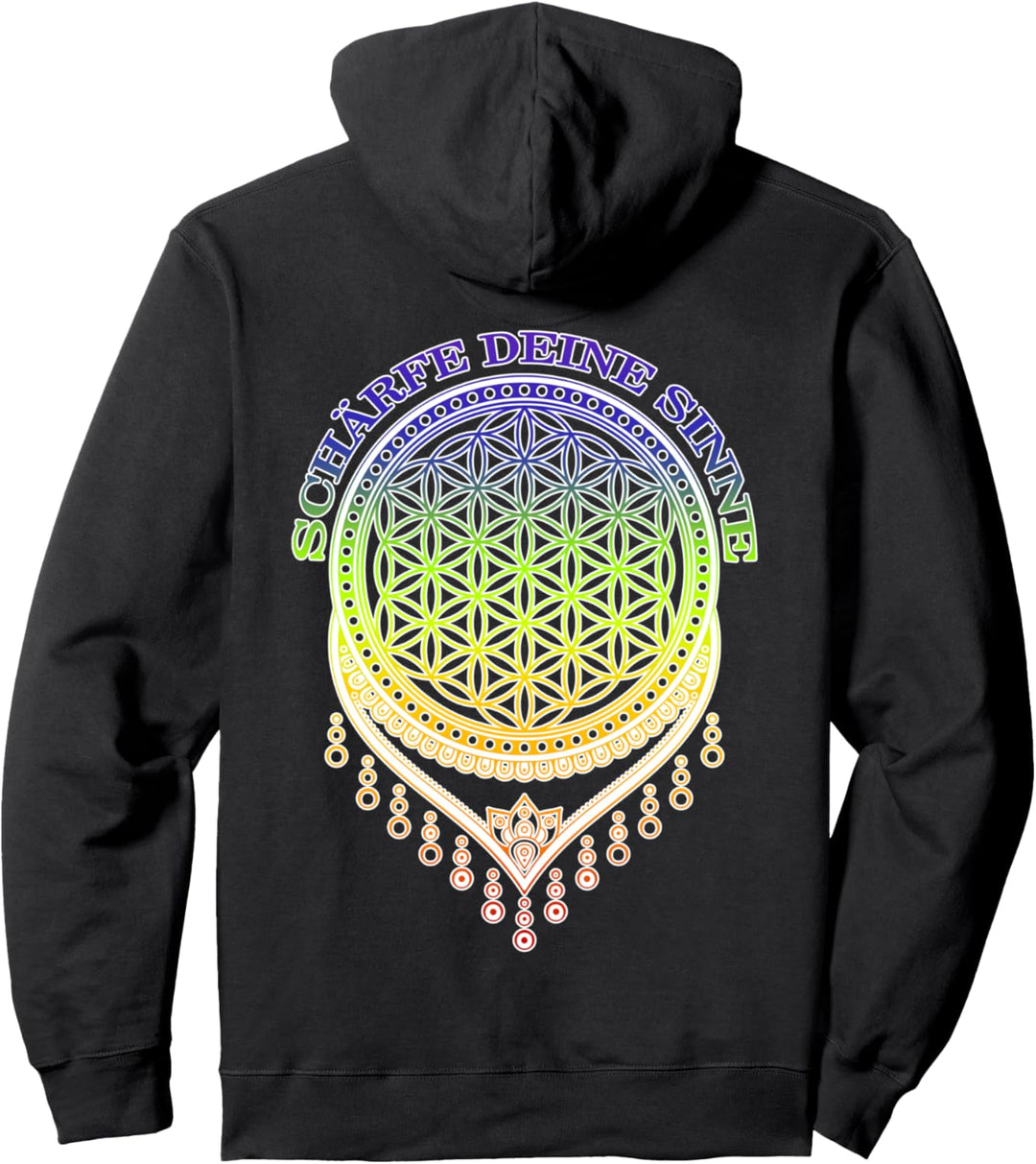 Blume Des Lebens - Schärfe Deine Sinne 3 - Fan Fun Pullover Hoodie