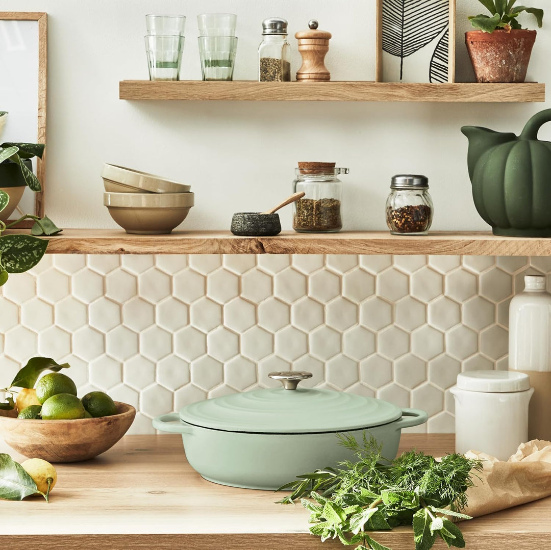 Tefal E25872 LOV Servierpfanne 28 cm | wiedergewonnenes Gusseisen | optimale Wärmespeicherung | für