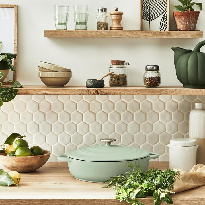 Tefal E25872 LOV Servierpfanne 28 cm | wiedergewonnenes Gusseisen | optimale Wärmespeicherung | für