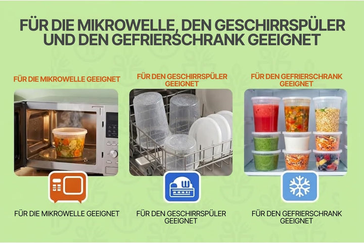 JoyServe Vorratsdosen mit Deckel Luftdicht – 48 Sets mit 54 Deckeln, 24 Vorratsdosen mit 946 ml und