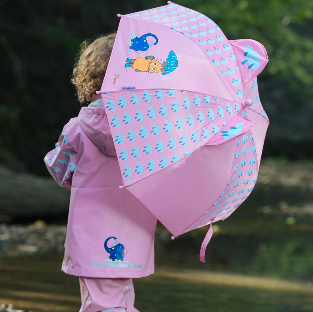 Playshoes Unisex Kinder Regenjacke Wind-und wasserdicht Regenmantel Regenbekleidung 98 rosa Die Maus
