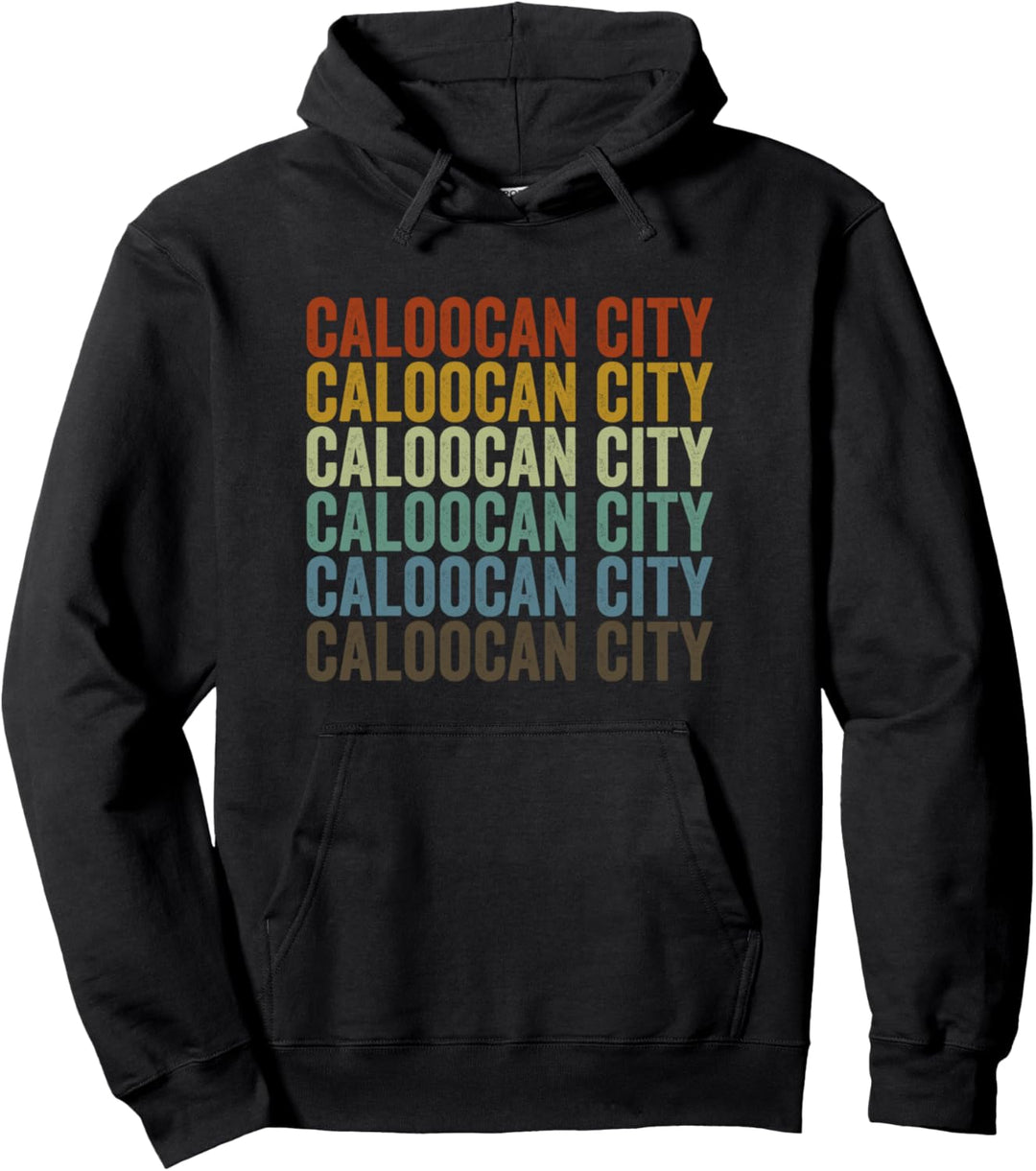 Caloocan City Philippinen Retro Vintage Pullover Hoodie